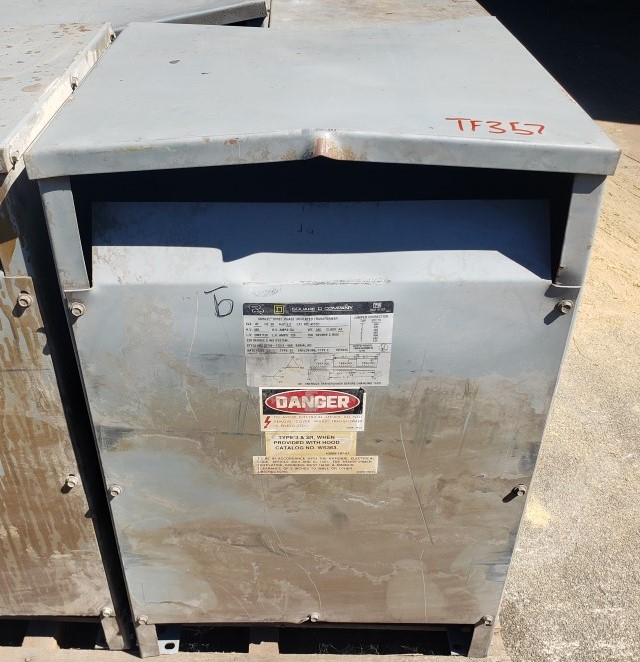 Square D 45T3H 45 KVA 480-208Y/120 Volts 3 Phase Transformer